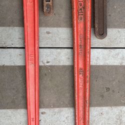 RIDGID 48” and 36” Heavy Duty Straight PIPE Wrenches 