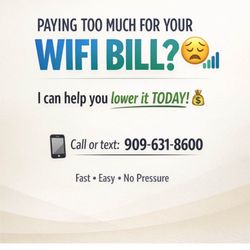 LOWER YOUR WIFI BILL TODAY ! 