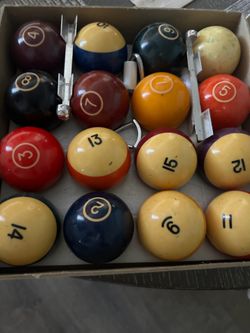 Vintage pool balls Belgium