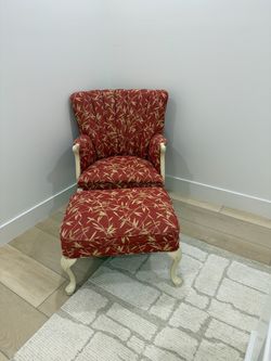 Accent Chair with Ottoman