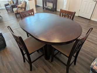 Solid Wood Dining Table and Chairs