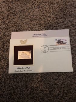First Day of Issue (Cherokee Strip) Stamp