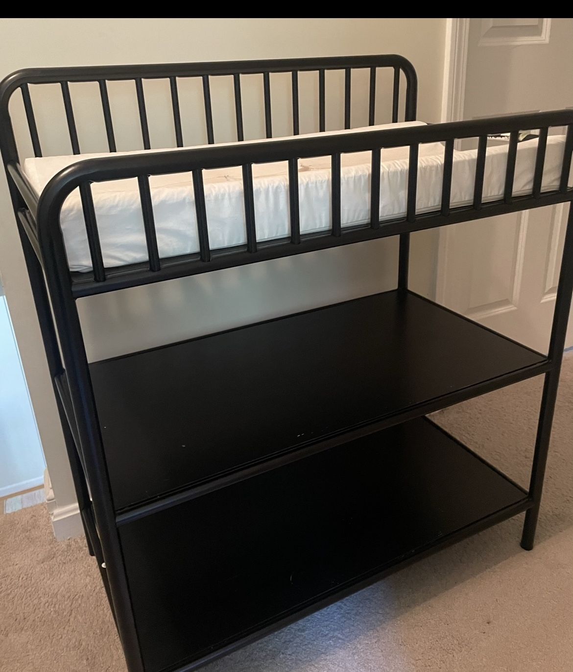 Baby Crib and Changing station along with Bed