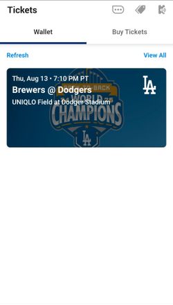 Los Angeles dodgers tickets