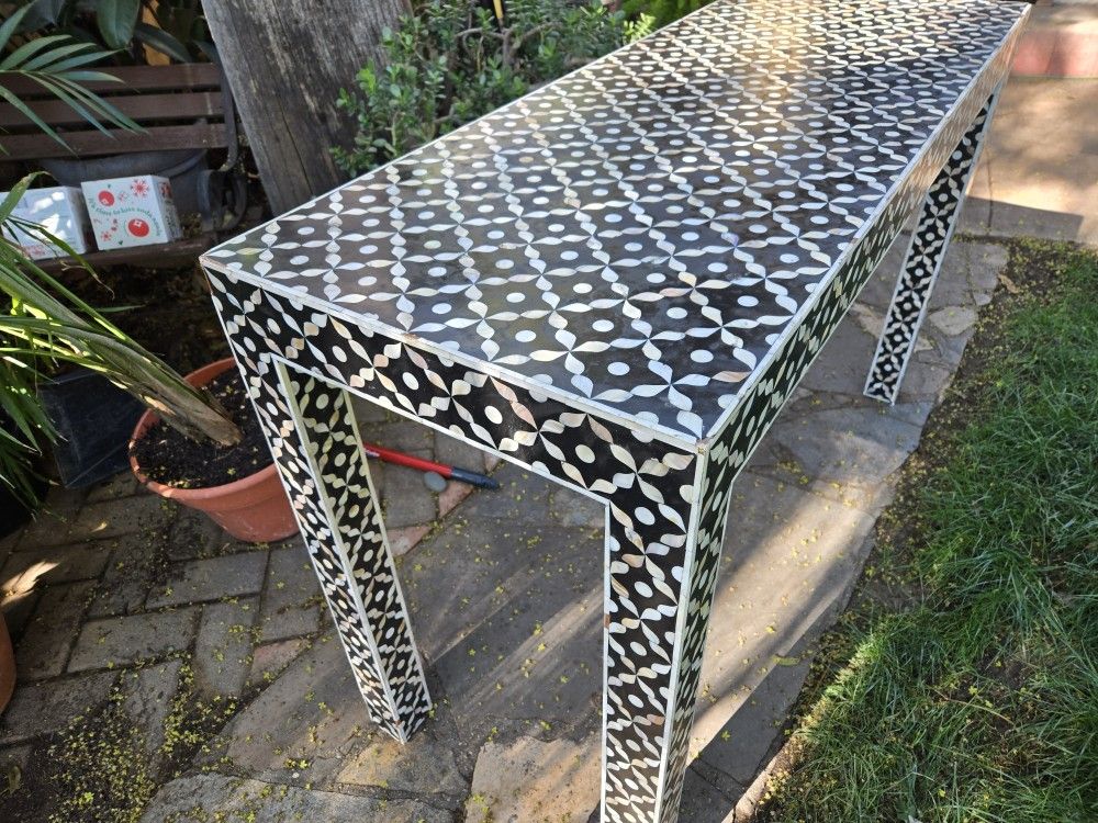 Abalone Inlaid Table