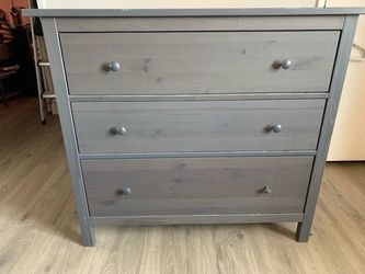 IKEA Hemnes 3-Drawer Dresser Gray