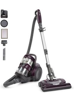 Kenmore 22614 Pet Friendly Lightweight Bagless Compact Canister Vacuum with Pet Powermate, HEPA, Extended Telescoping Wand, Retractable Cord and 2 Cle