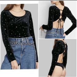 Wild Fable Black Bodysuit Plus Size 