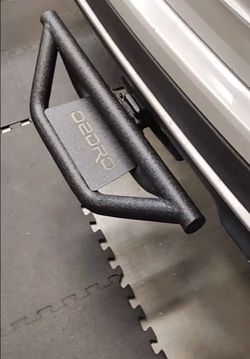 Hitch Step with 2" Hitch Receiver Rear Bumper Guard Protector