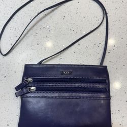 Tumi Purple Leather Crossbody