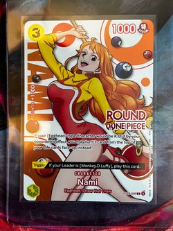 ROUND 1 x ONE PIECE NAMI PROMO CARD