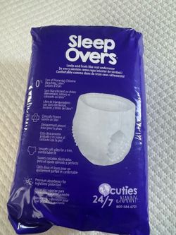 Sleep overs / pull ups / diapers
