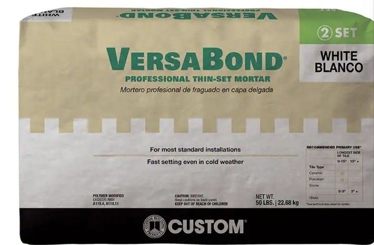 6 Bolsas De Thinset Y 2 Baquets De Red Gard