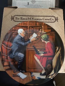 Norman Rockwell Edwin M. Knowles Collector Plate