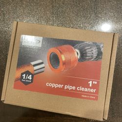 Brand New : 1" Metal Copper Pipe Cleaner Set with 1/4 Hex Shank