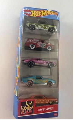 HOT WHEELS HW FLAMES 5 PACK With 83 Silverado And 64 Impala  👀🔥 