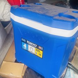 Large Cooler On Wheels 60 Quart