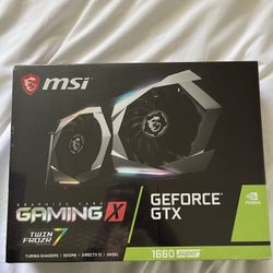 MSI GeForce GTX 1660 SUPER DirectX 12 GTX 1660 SUPER GAMING X 6GB 192-Bit