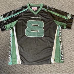Supreme and martine rose black green football jersey #8 size M medium