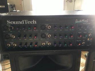 Mixer & amp, Sound Tech Quick Mix 6