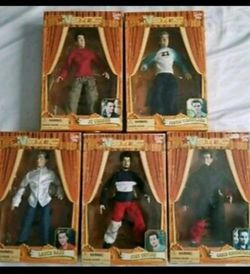 Nsync Marionette figurines member 5 set brand New rare oop Justin , lance, chris, joey, JC dolls