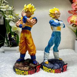Dragon Ball Z Vegeta & Goku Anime Figures Statues 