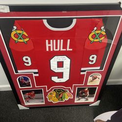 Bobby Hull Autographed Framed Jersey