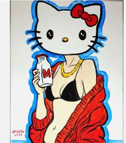 Sanrio Hello Kitty painting 11x14