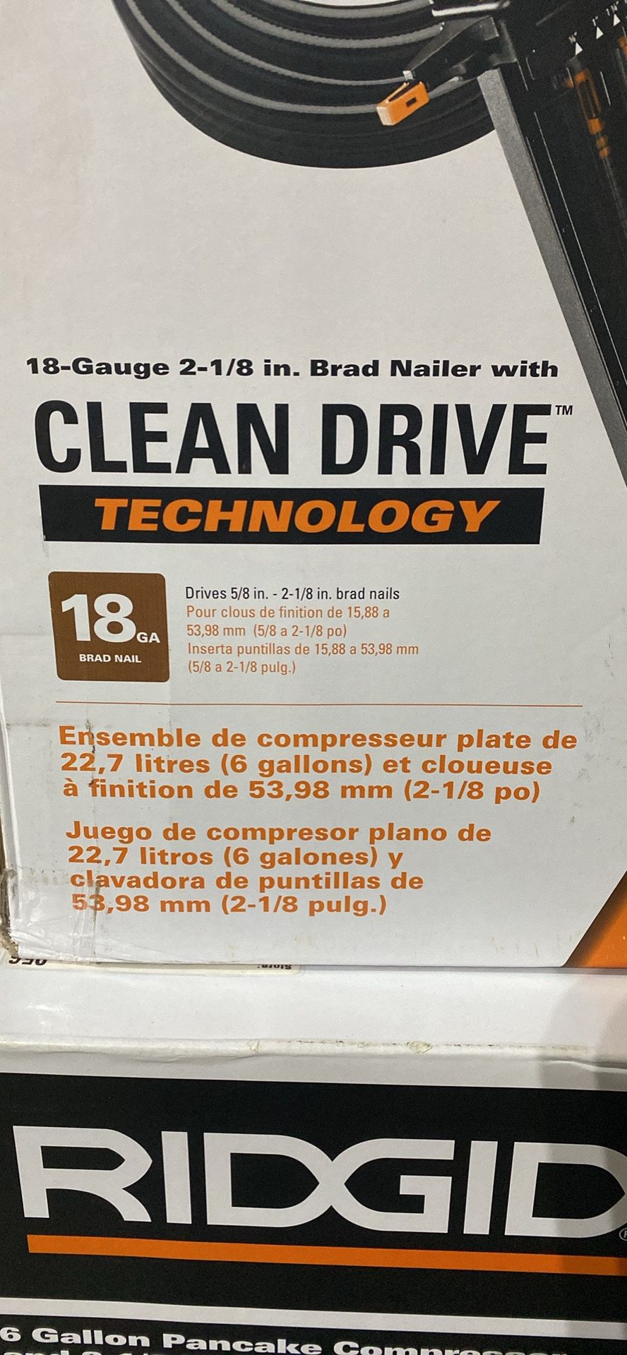 Ridged 6 Gallons Air Compressor Kit