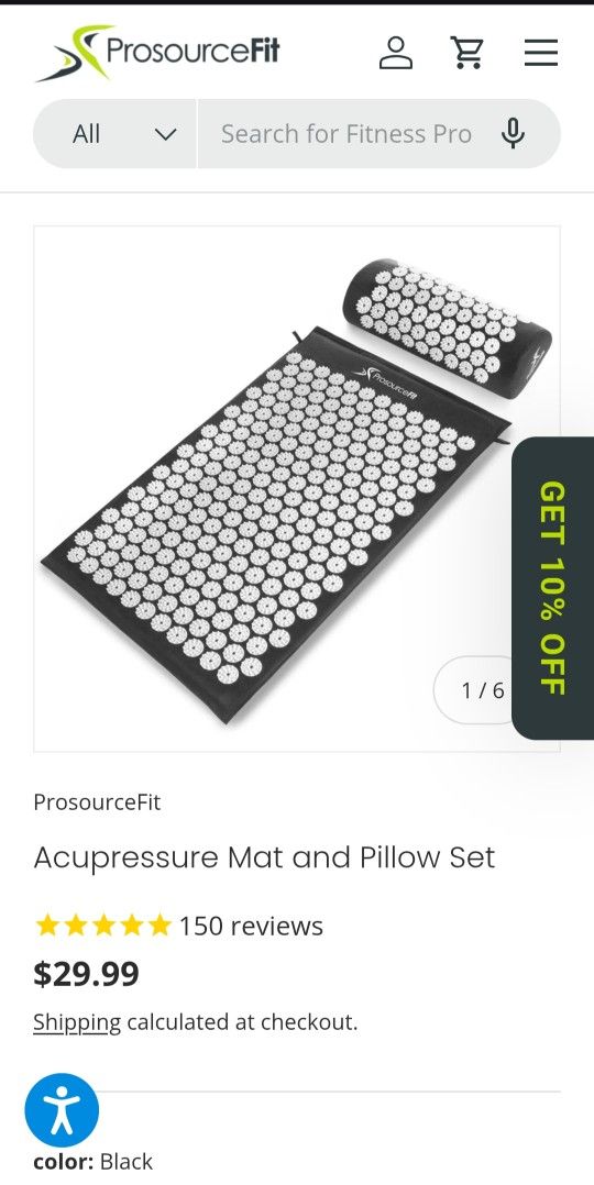 ProSource Fit Acupressure Mat & Pillow Set