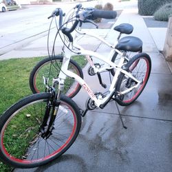 2 X Eletrca 21d Size Large  New Ridden One Time Wheels 26" Speeds 21  Rother For 800$ Or 430$ Each 