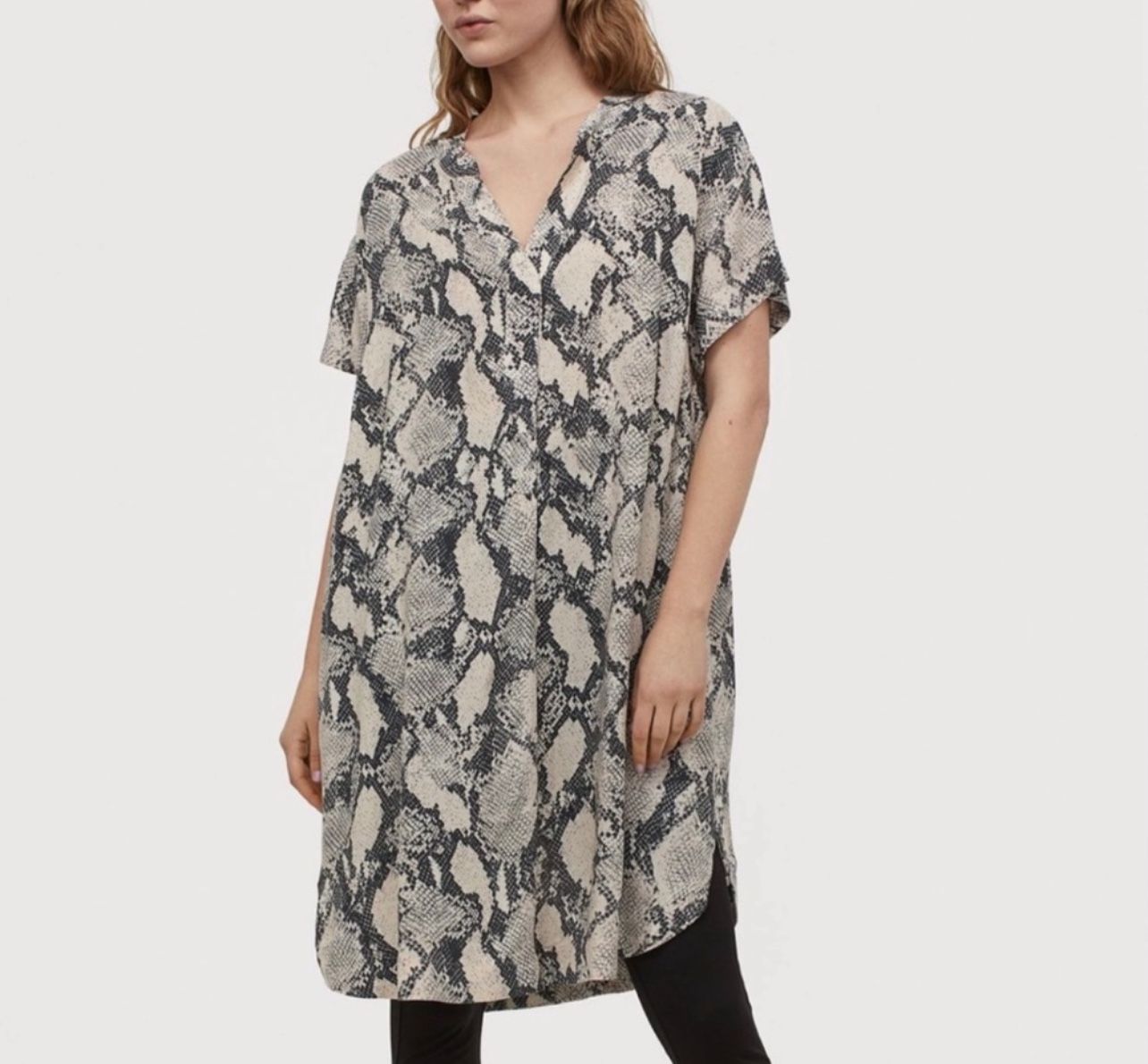 H&M Snake Print Tunic Dress