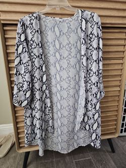 Snake Print Cardigan