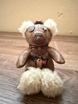 Coach X Keith leather bear chain, barely used