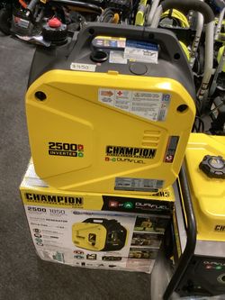 Champion 2500 Watts Dual Fuel Inverter Generator $450