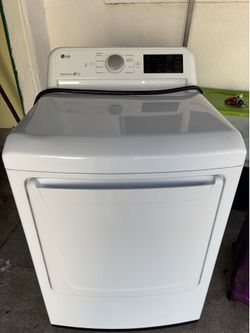 Lg white electric dryer
