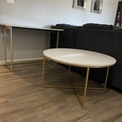 Work/Vanity Desk + Coffee Table Set