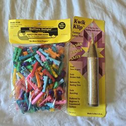 Kwik Klip basting tool with 200 pin grip covers