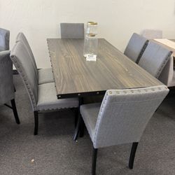 Dining Table With 6 Chairs 
