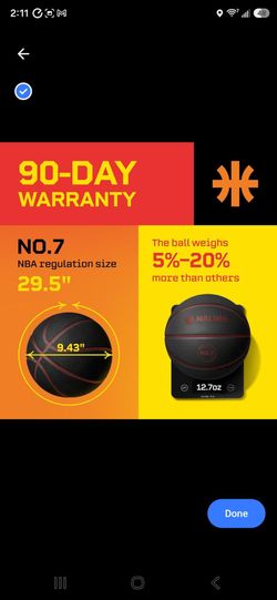 Silent Basketball Size 7, 29.5" - Airless Indoor Basketball | Gift Box Included, Pro PU Foam Basket Ball, for Quiet Dribbling Indoor, Real Grooves, 90