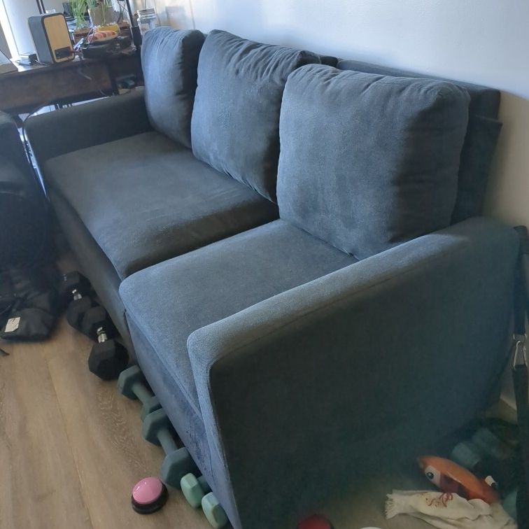 Small Blue Couch 