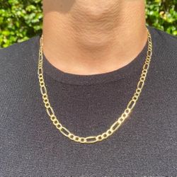 gold plated figaro chain