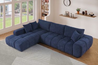 Navy Blue Modular Sectional Sofa