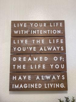 Wall art wall decoration motivational quote   20x16