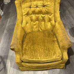 Vintage Yellow Armchair