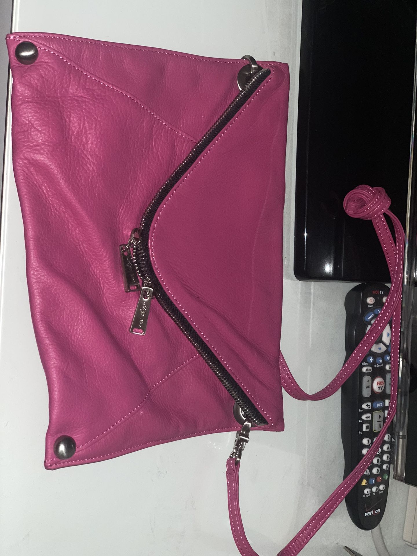 Pink Leather Bag
