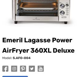 Emeril Lagasse Power Air Fryer 360 XL Deluxe