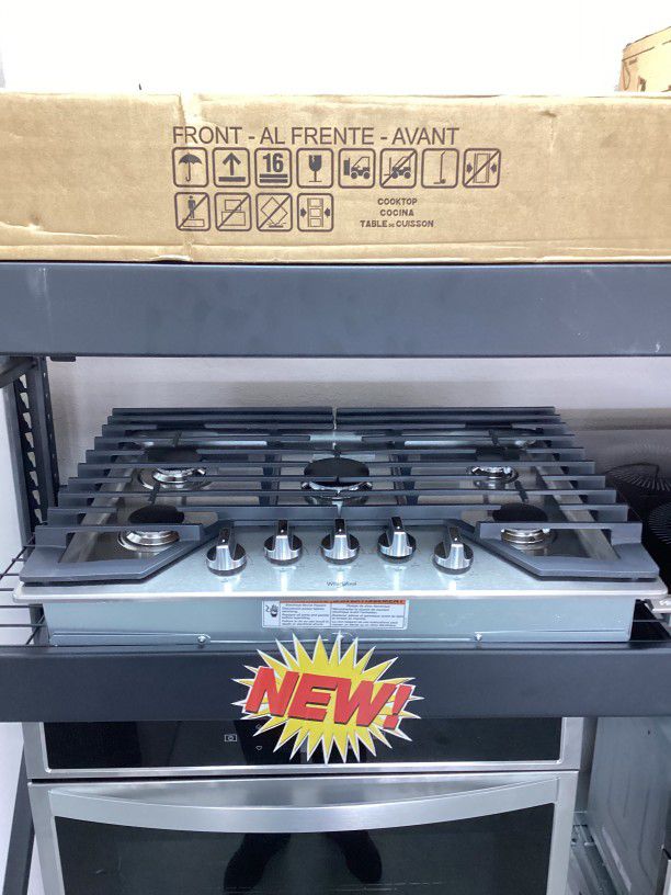 Whirlpool Stainless steel Gas Cooktop (Range) 30 Model WCG77US0HS00 - A-00000807