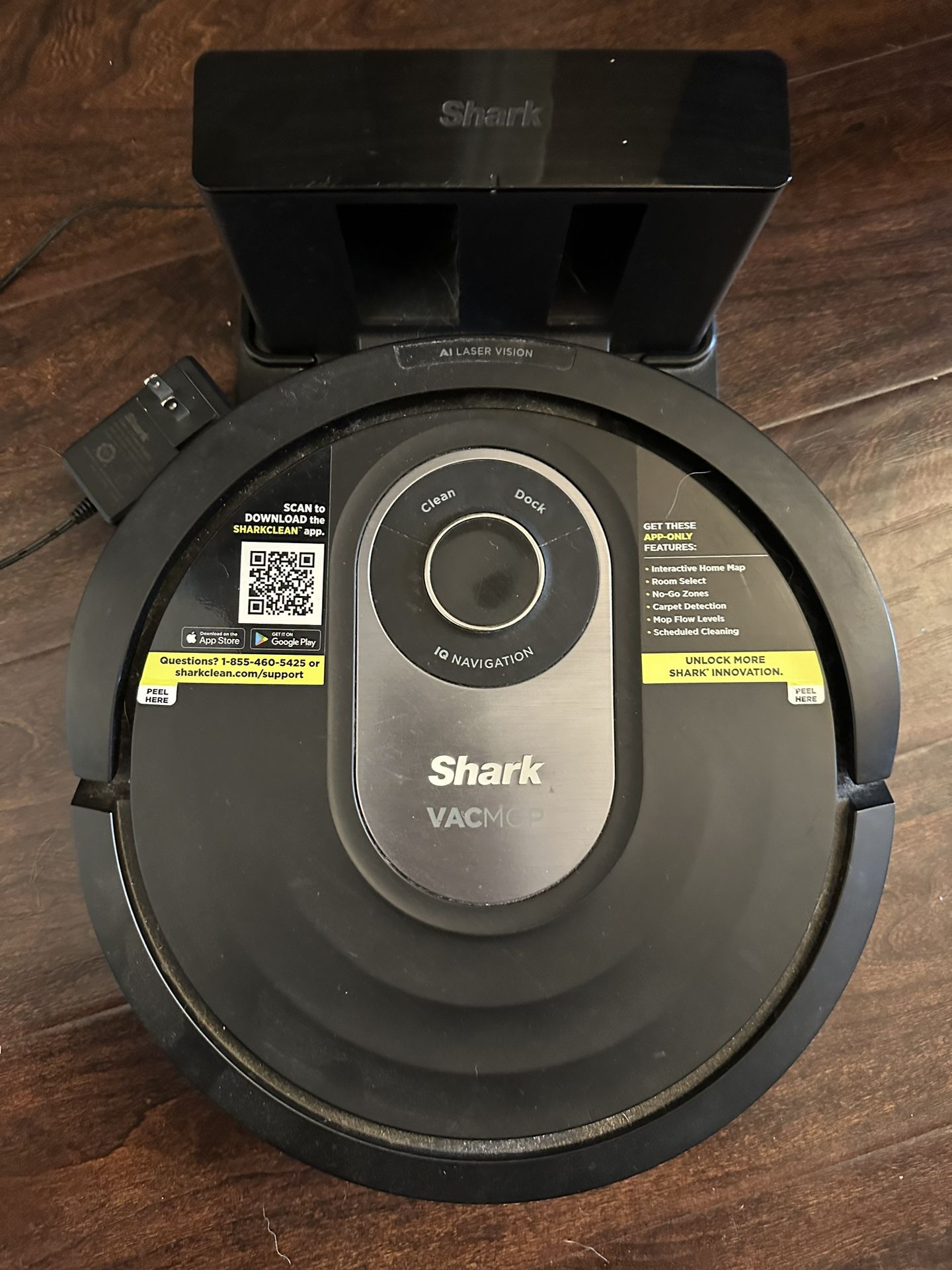 Shark AI Vacmop Robotic Vacuum RV2001WRUS