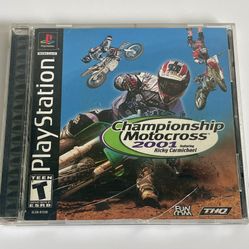 Championship Motocross 2001 - Featuring Ricky Carmichael (PlayStation 1) CIB